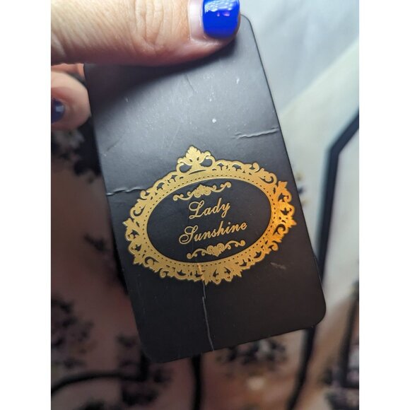 Lady Sunshine Floral V-neck Boho Bohemian Style Long Sleeve Blouse Size Medium - Picture 6 of 16